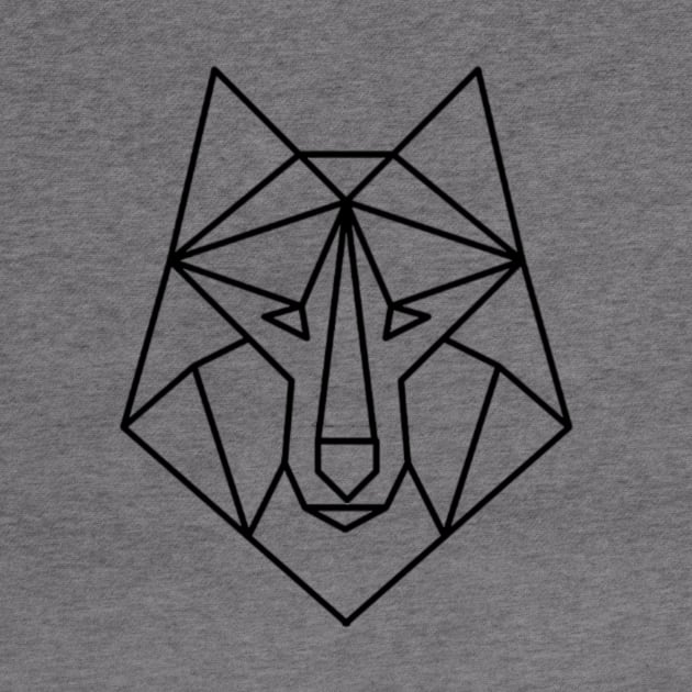 GEOMETRIC WOLF by Nahlaborne